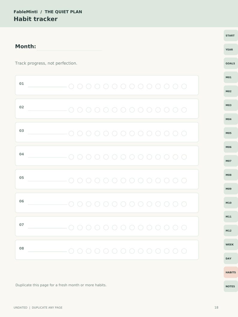 Undated iPad Digital Planner | Hyperlinked Monthly Weekly Daily PDF for ...