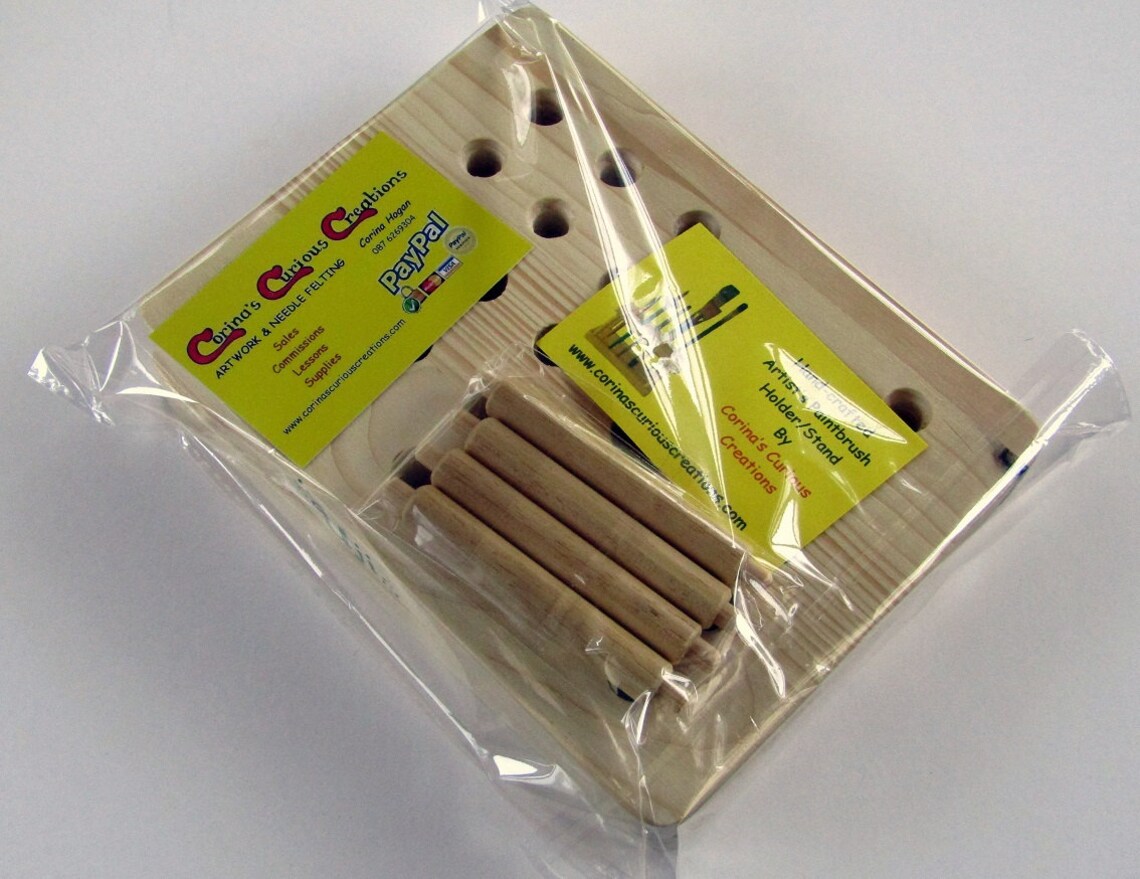 Artist's Paint Brush Holder / Stand PERSONALISED Etsy