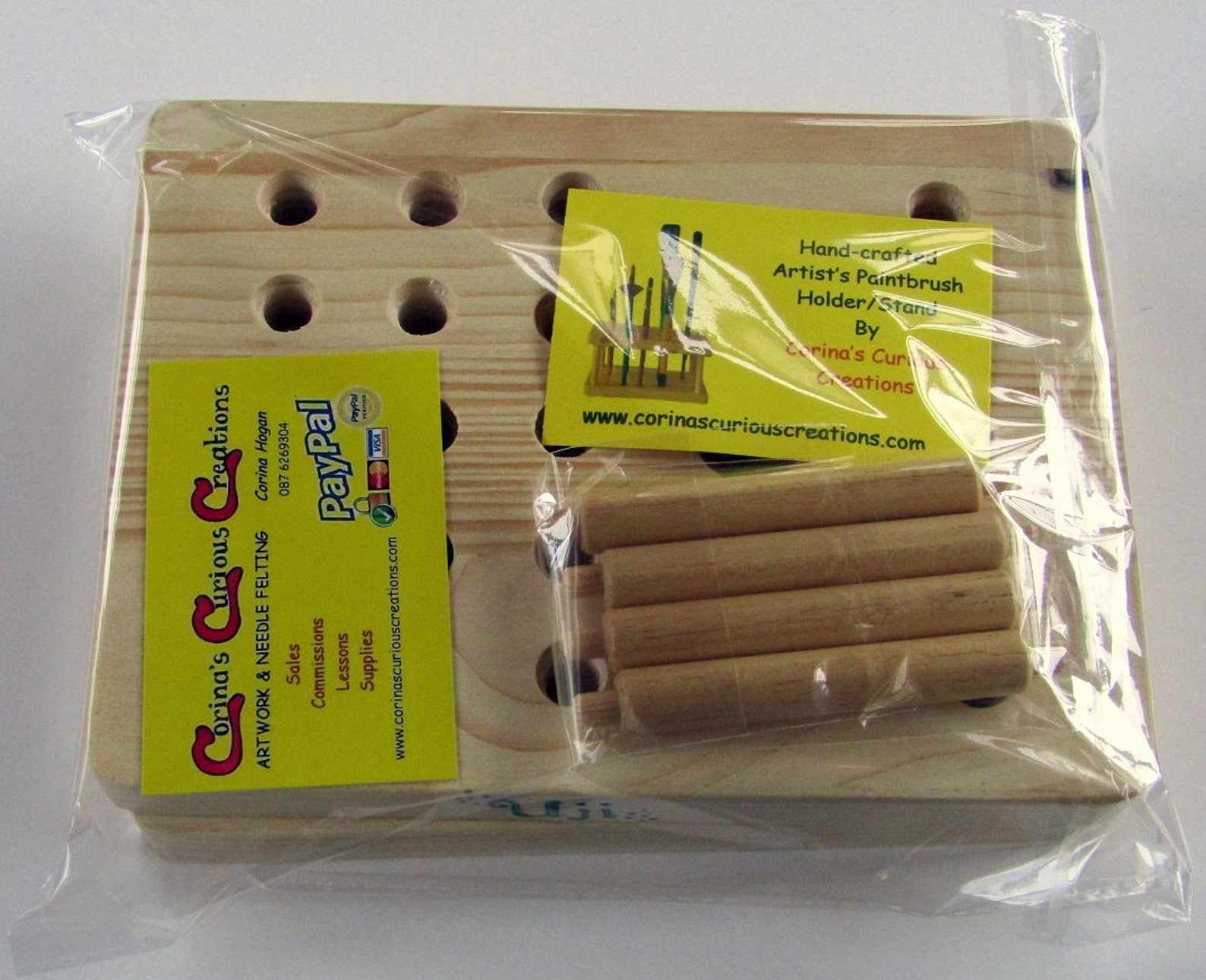 Artist's Paint Brush Holder / Stand PERSONALISED Etsy