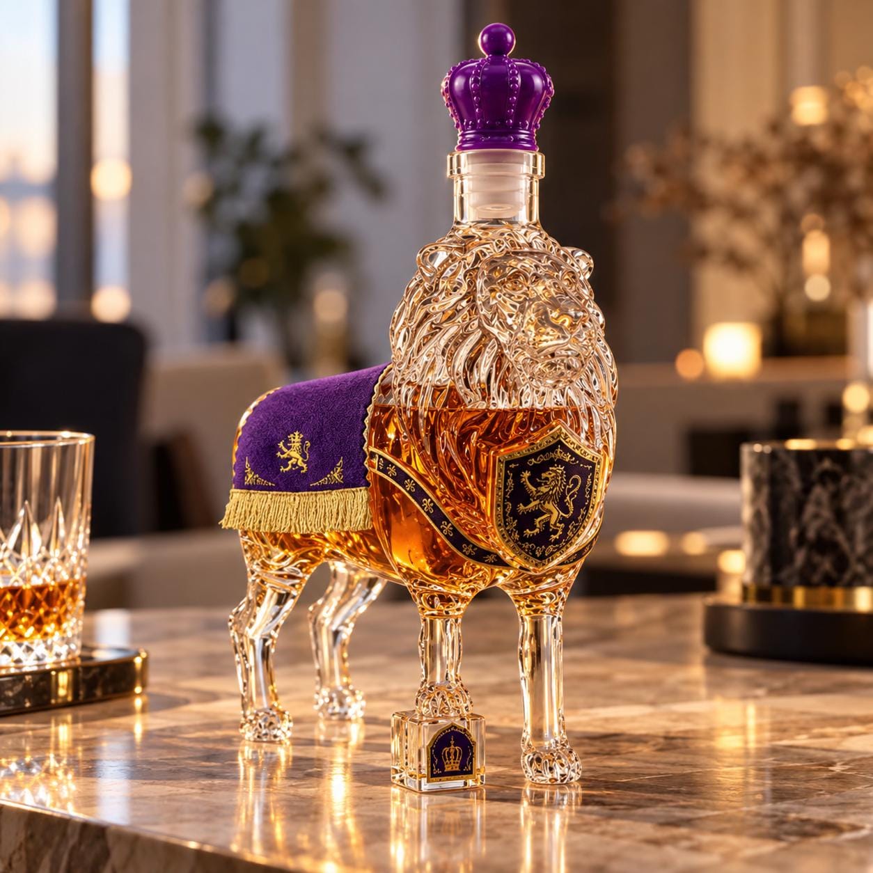 Lion Liquor Bottle - Etsy