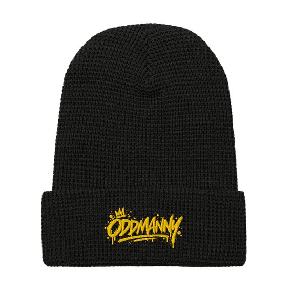 Waffle Knit Beanie: Honeycomb Weave, Adjustable Cuff, Outdoor Warmth