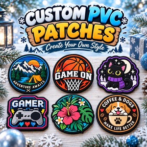 Custom 3D PVC Rubber Patches, Tactical Outdoor Emblems (3 Inch)