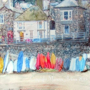 Mausloch Druck Leinwand / Papier verschiedene Größen Cornish Seaside Morena Artina Fine Art Landschaft