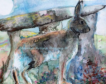 Hare Print Megalith Hare