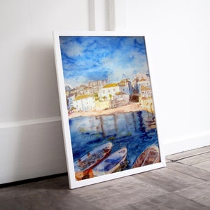 St Ives Druck Leinwand / Papier verschiedene Größen Cornish Seaside Morena Artina Fine Art Landschaft