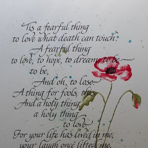 Custom Hand Lettered Art Judah HaLevi Poem image 1