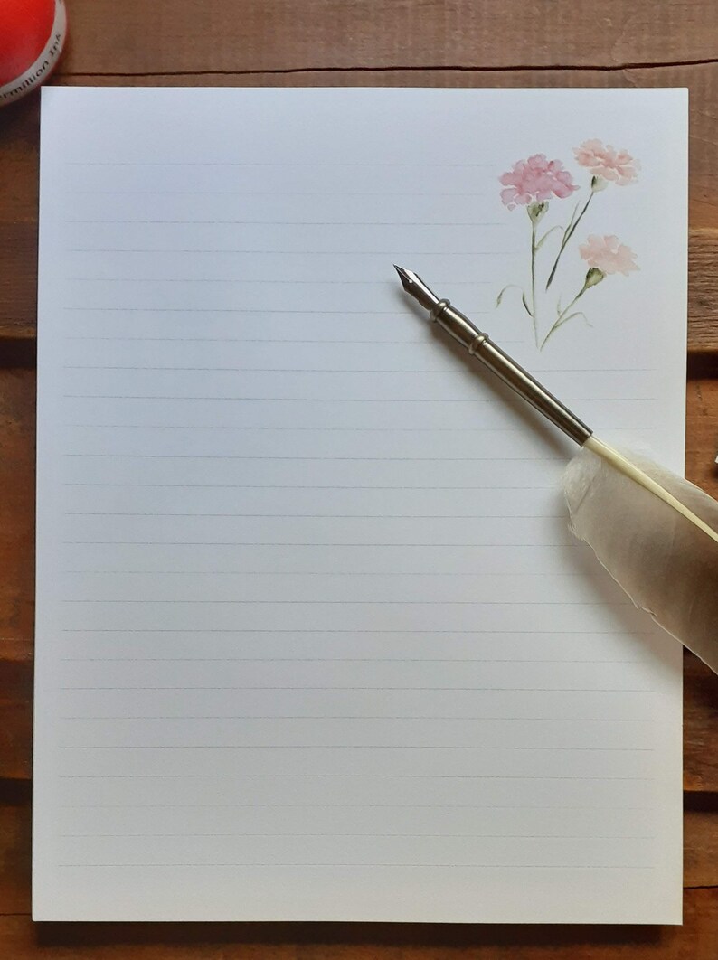 Printable Stationery Printable Letter Writing Paper Lined Etsy Canada