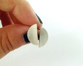 waxing & waning // sterling silver stud earrings