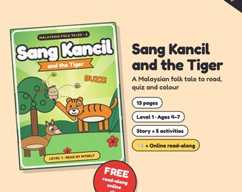 Sang Kancil and the Tiger, Malaysian Folk Tale Printable Storybook for Kids