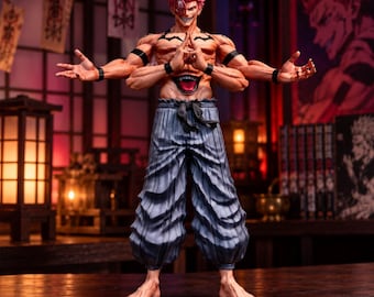 Figura Ryomen Sukuna Jujutsu Kaisen: Coleccionable de PVC de cuatro brazos (32 cm)