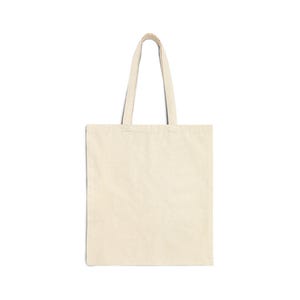 September Birth Flower Tote Bag | Watercolor Aster Bouquet | Natural Cotton Canvas image 2