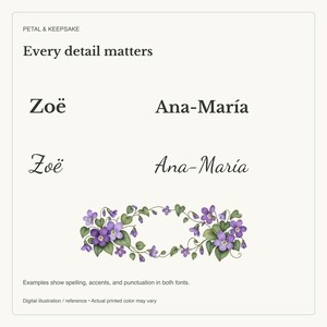 February Birth Flower Mug | Personalized Violet Watercolor Wrap | 11oz image 19