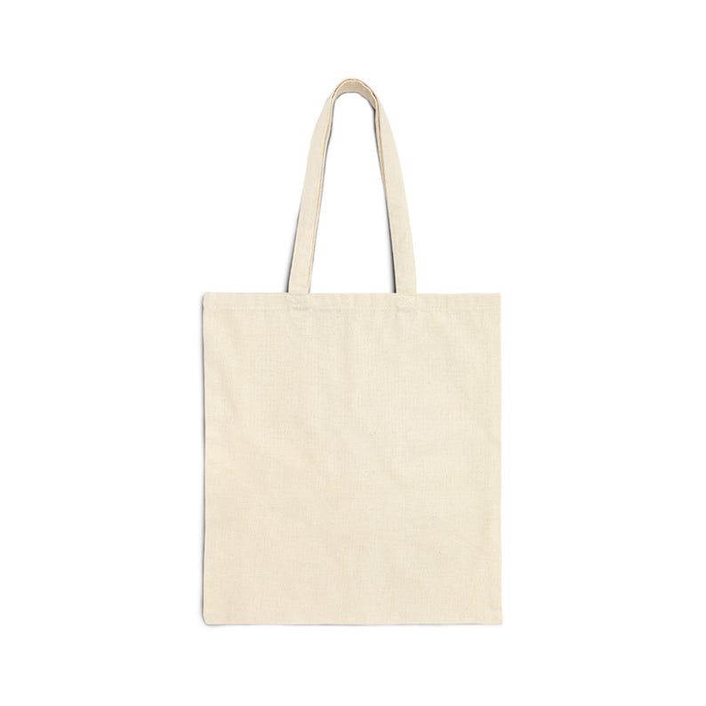 February Birth Flower Tote Bag | Watercolor Violet Bouquet | Natural Cotton Canvas image 2