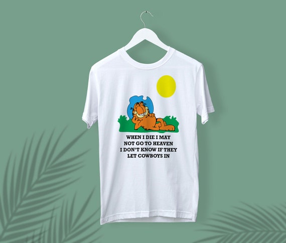 Garfield Funny T-shirt Cowboy Garfield Unisex T-shirt
