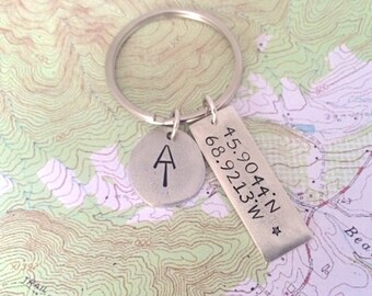 Appalachian Trail Hand Stamped Keychain | Gift for hiker | AT Thru Hiker