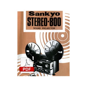 Sankyo Stereo 800 Super 8mm Projector Manual - PDF Download