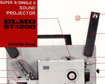 Manual del proyector ELMO ST 1200 Super 8 Sound - Descargar PDF