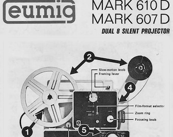 Eumig Mark 607 610D Dual 8mm Projector Manual - PDF Download
