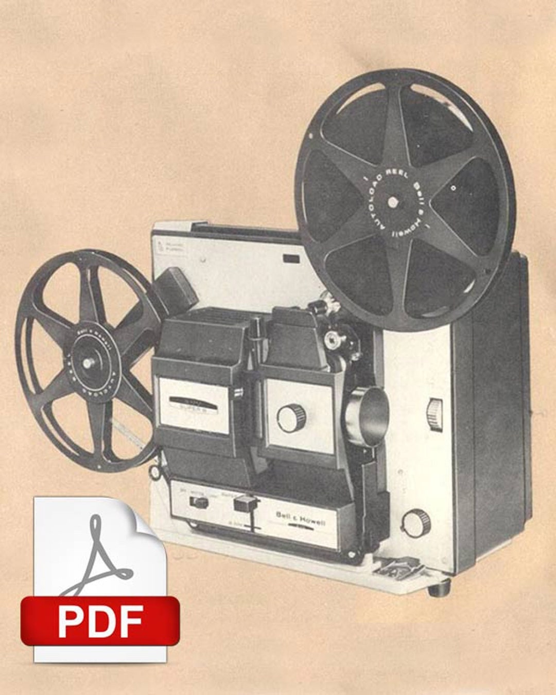 Bell and Howell Autoload 456 Dual 8 Projector Manual - PDF