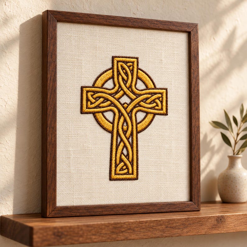 20 Cross Embroidery Patterns, Christian Embroidery, Baptism Embroidery ...