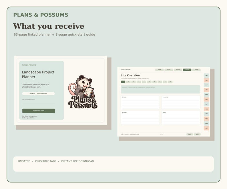 Task Overview Page Ui Design Landscape Planner PDF | Yard Design, Plants, Budget, Tasks and ...