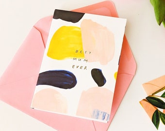 La migliore mamma di sempre moderna astratta per la festa della mamma / A6