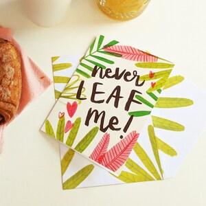 Plant themed Valentine's Card
