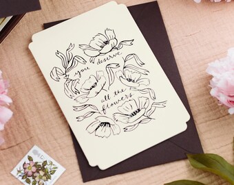 All The Flowers Thank You Card