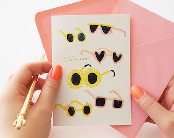 Sunnies Summer Birthday Card