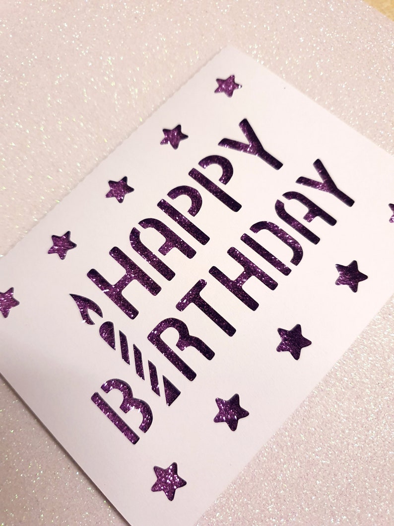 Download Happy Birthday Card paper cut Cricut Silhouette SVG cut | Etsy