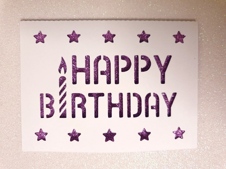 Download Happy Birthday Card paper cut Cricut Silhouette SVG cut | Etsy