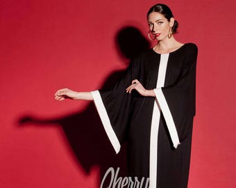 Black Maxi Dress/Long Black dres/ Caftan/ Abaya/ Plus size dress/ Plus size clothing/ Elegant dress/ Plus size maxi dress/ Kaftan