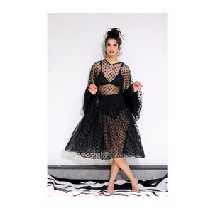 See Through Dress, Sexy Dress, Mesh Dress, Sheer Dress, Black Tulle Dress, Party Dress, Plus Size Dress, Transparent dress, Cute Dress