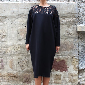 Robe Midi Blanche Robe Taille Plus Robe Dhiver Robe De Etsy