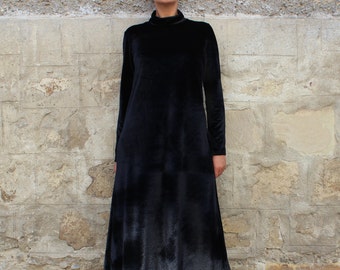 Black Maxi Dress/ Black elegant dress/ Black Evening dress/ | Etsy