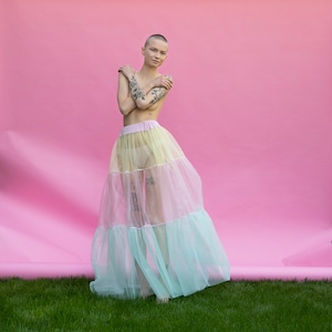 Etsy sheer skirt outlet