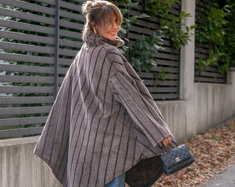 Poncho in Soft, Cozy and Warm Faux Fur, Poncho Women, Faux Fur Coat, Plus Size Clothing