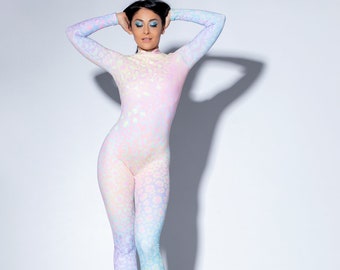 Body estampado animal pastel, estilo rave