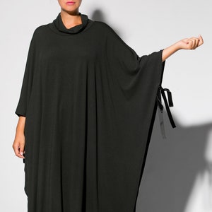 Poncho Cover Up, Black Poncho, Women Poncho, Knitted Poncho, Plus Size Clothing, Black Cape Tunic, Plus Size Cape, Gothic Clothing, Winter