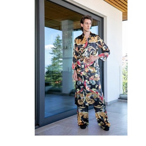 Men's Kimono Robe Suit, Men Suit, Robe Caftan for Men