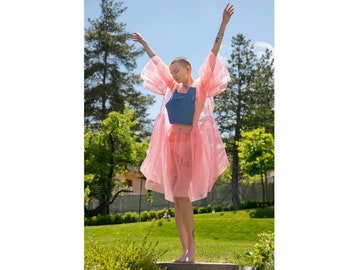 Extravagant Pink Tulle Tunic Dress