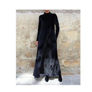 white christmas dresses Black Suzi Maxi Dress with Detachable Feathers main image 1