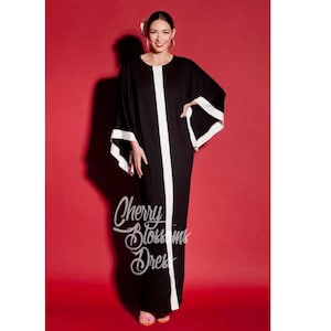Abaya Dubai, Black Robe, Kaftan, Plus Size Dress, Plus Size Clothing, Abaya Dress, Wedding Guest Dress, Summer Dress, Party Dress
