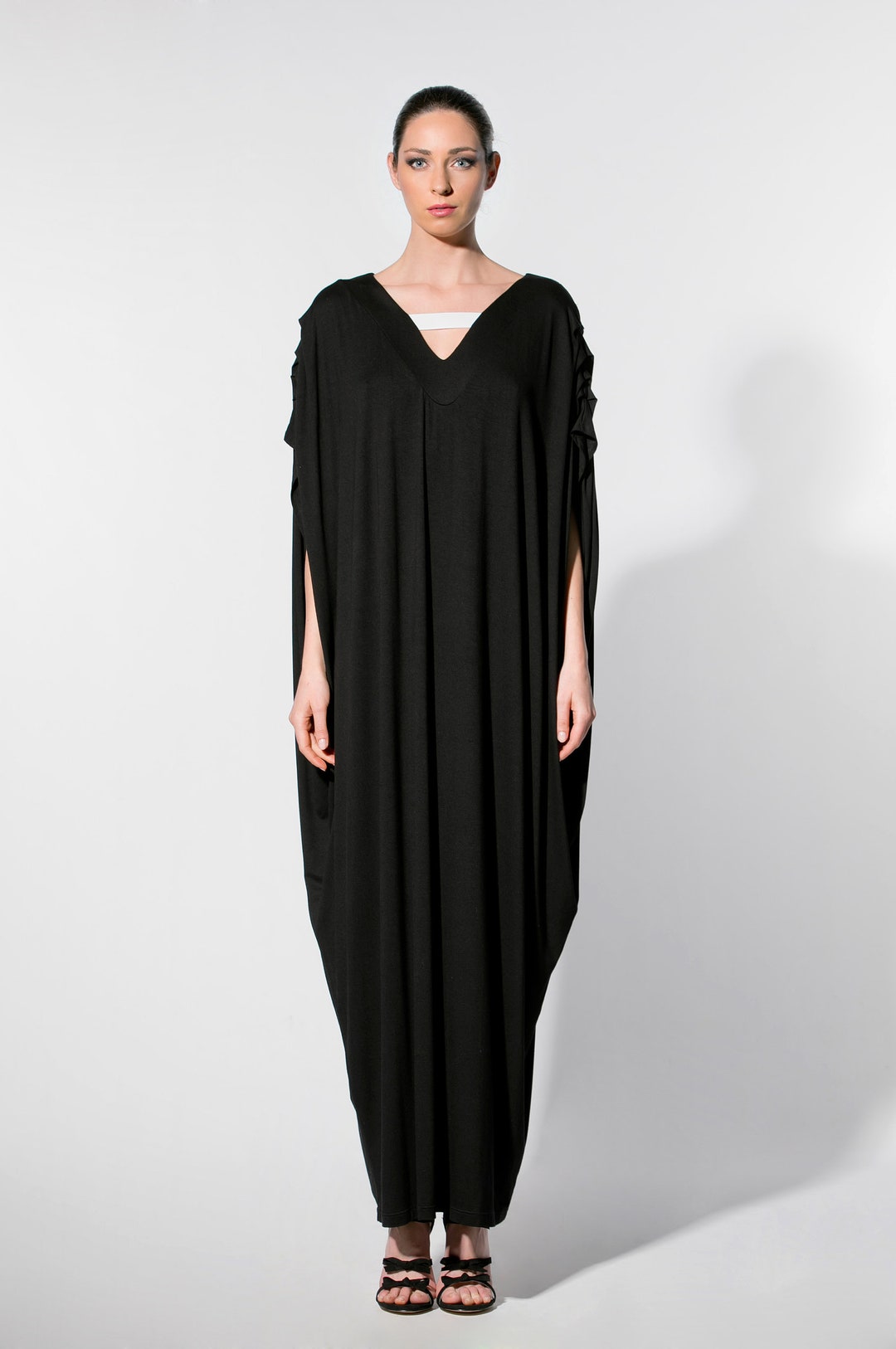 Black Maxi Dress, Black Dress, Dress, Robe, Abaya Maxi Dress, Abaya ...