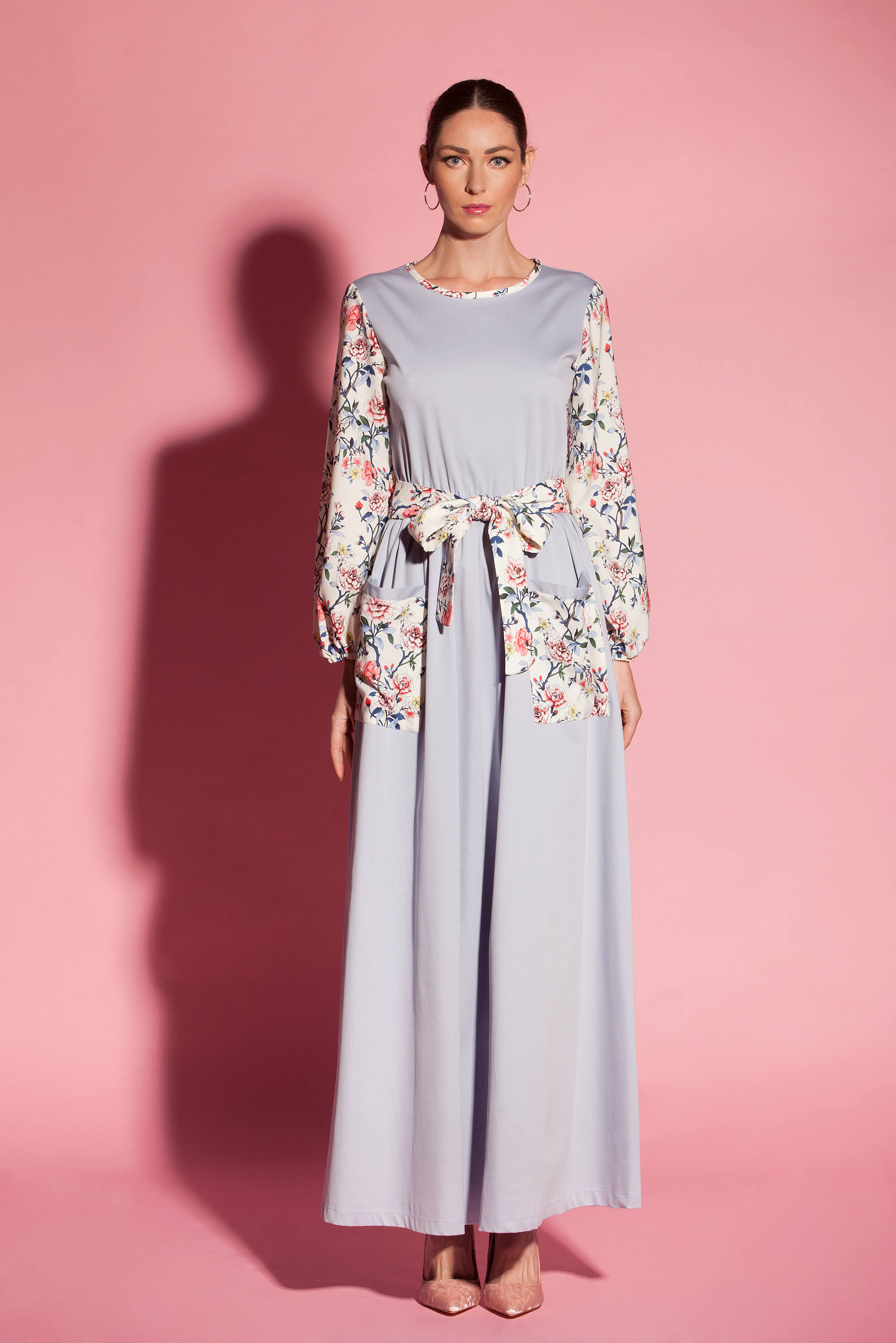 long sleeve floral maxi summer dresses