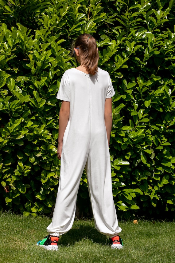 Fun  Fun Couture  Girls White Jumpsuit  Childrensalon Outlet