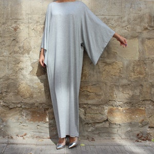 Grey Maxi Dress, Caftan, Abaya, Plus size dress, Plus size clothing, Elegant dress, Plus size maxi dress, Kaftan, Party dress, Long dress image 2