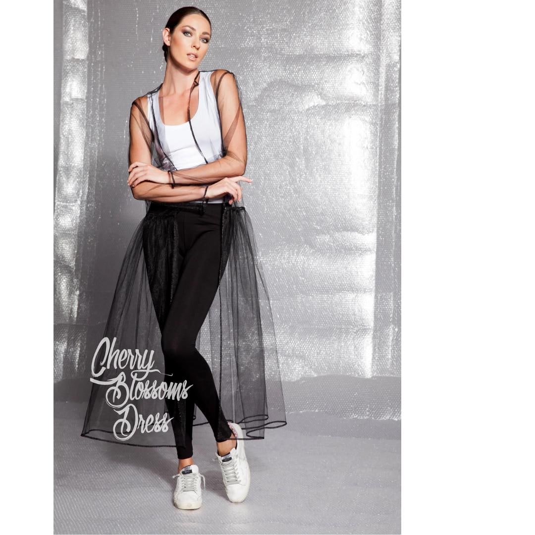 Jaqueta transparente, vestido transparente, sobretudo transparente