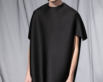 Techwear Poncho, Cyberpunk Clothing, Mens Tunic, Festival