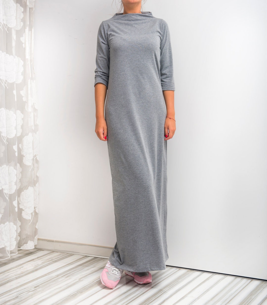 Long Loungewear Dress Stay Home Dress Pregnancy Dress Plus - Etsy